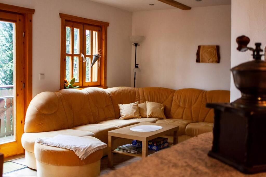 Ferienhaus Sonnenblick Entspannung Mit Sauna Kamin Und Balkon Sonneberg Kültér fotó