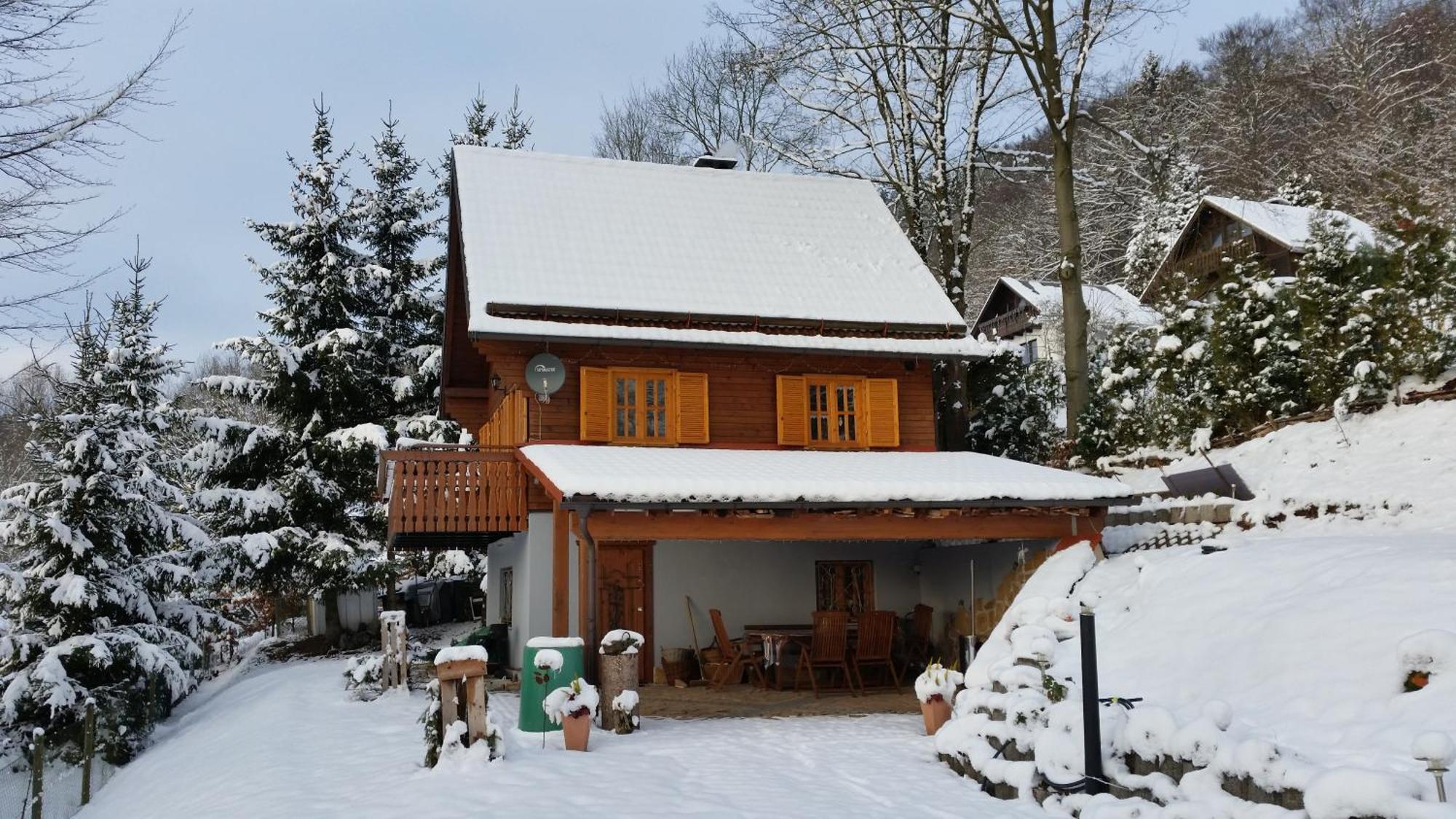 Ferienhaus Sonnenblick Entspannung Mit Sauna Kamin Und Balkon Sonneberg Kültér fotó